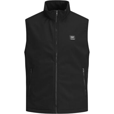 12248911 JACK & JONES Kamizelka męska, czarny, XS 12248911 JACK & JONES Kamizelka męska, czarny, XS