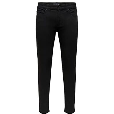 22008822-Black Denim ONLY & SONS Męskie dżinsy slim, czarny denim, 28W / 32L 22008822-Black Denim ONLY & SONS Męskie dżinsy slim, czarny denim, 28W / 32L