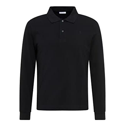 654230 Seidensticker Męska koszulka polo slim fit z długim rękawem, czarna, 3XL, czarny, 3XL 654230 Seidensticker Męska koszulka polo slim fit z długim rękawem, czarna, 3XL, czarny, 3XL