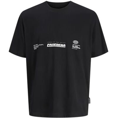 12274807-4721628 Jack & Jones Jcointerlude Print Tee SS Crew Neck, czarny, L 12274807-4721628 Jack & Jones Jcointerlude Print Tee SS Crew Neck, czarny, L