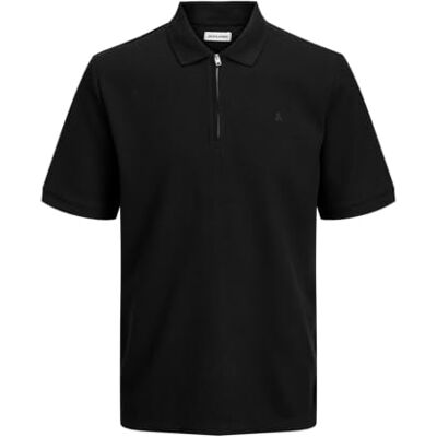 12284618-4847308 JACK & JONES Jjeaustin Zip Polo Ss Noos Pls Plus Size 12284618-4847308 JACK & JONES Jjeaustin Zip Polo Ss Noos Pls Plus Size