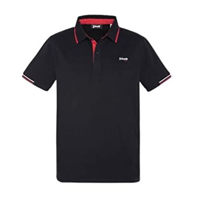 PSDEVON Schott NYC Męska koszulka polo , Czarny, XL PSDEVON Schott NYC Męska koszulka polo , Czarny, XL