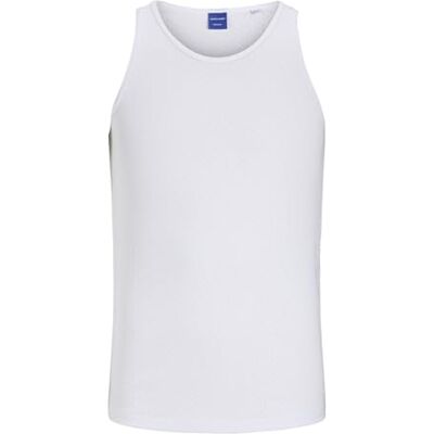 12276850-4753479 JACK & JONES Jorhydra Pointelle Tank Top męski, Bright White, M 12276850-4753479 JACK & JONES Jorhydra Pointelle Tank Top męski, Bright White, M