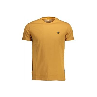A2BR3 Timberland TFO Chest Logo Tee, T-shirty Męskie, Żółty (Wheat Boot), XL, Braun A2BR3 Timberland TFO Chest Logo Tee, T-shirty Męskie, Żółty (Wheat Boot), XL, Braun