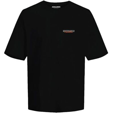 12275187 JACK & JONES T-shirt męski, czarny, M 12275187 JACK & JONES T-shirt męski, czarny, M