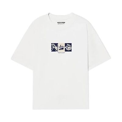 12281808-4812117 JACK & JONES Koszulka męska Jorcanggu Front Tee Ss Crew Neck FST, Bright White, XS 12281808-4812117 JACK & JONES Koszulka męska Jorcanggu Front Tee Ss Crew Neck FST, Bright White, XS