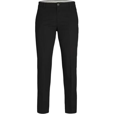 12255441 JPSTKANE JJOTIS Linen Blend Chino, czarny, 29W / 30L 12255441 JPSTKANE JJOTIS Linen Blend Chino, czarny, 29W / 30L