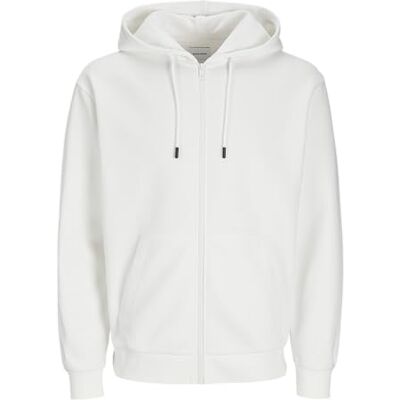 12249342 JACK & JONES JJEBRADLEY JJEBRADLEY bluza z kapturem Regular Fit z zamkiem błyskawicznym Uni Zip Pullover Sweater, Cloud Dancer, XS 12249342 JACK & JONES JJEBRADLEY JJEBRADLEY bluza z kapturem Regular Fit z zamkiem błyskawicznym Uni Zip Pullover Sweater, Cloud Dancer, XS