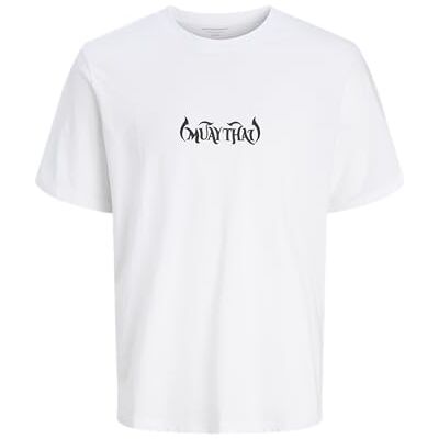 12280252-4789934 JACK & JONES Koszulka męska Jorfighter Ss Crew Neck SMU, Bright White, XL 12280252-4789934 JACK & JONES Koszulka męska Jorfighter Ss Crew Neck SMU, Bright White, XL