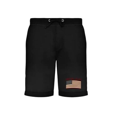 ACBER223 Noir Taille S AMERICAN COLLEGE USA szorty bermudy męskie damskie mieszane, czarny, S ACBER223 Noir Taille S AMERICAN COLLEGE USA szorty bermudy męskie damskie mieszane, czarny, S