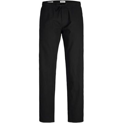 12248606 Jpstkane Jjsummer Linen Blend Jogger Sn, czarny, XS 12248606 Jpstkane Jjsummer Linen Blend Jogger Sn, czarny, XS
