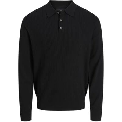 12283290-4827089 JACK & JONES Jprblaedgar Knit Polo Ls, Beech, S 12283290-4827089 JACK & JONES Jprblaedgar Knit Polo Ls, Beech, S