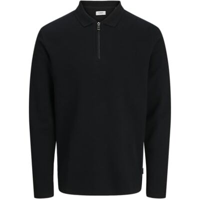 12279437-4781181 Jrebdex Zip Polo Ls, czarny, L 12279437-4781181 Jrebdex Zip Polo Ls, czarny, L