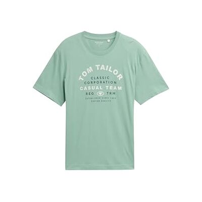 1049334 TOM TAILOR T-shirt męski, 22577 Dust Green, XS 1049334 TOM TAILOR T-shirt męski, 22577 Dust Green, XS