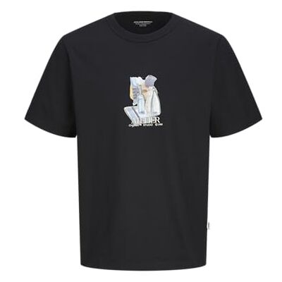 12262506 Jack & Jones Jorbrooklyn Graphic Tee SS C.N, czarny, M 12262506 Jack & Jones Jorbrooklyn Graphic Tee SS C.N, czarny, M