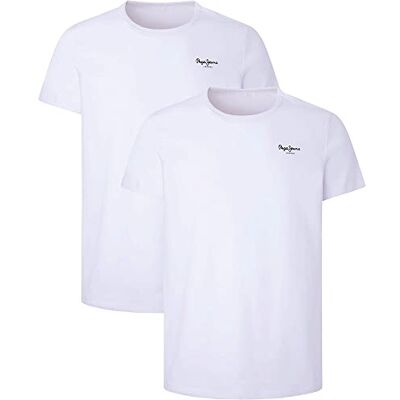 PMU10976 Pepe Jeans Męska piżama (2 sztuki), Biały (biały), XL PMU10976 Pepe Jeans Męska piżama (2 sztuki), Biały (biały), XL