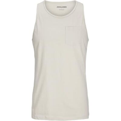 12270577-4667270 Jjjake Tampa Pocket Slub Tank top, Moonbeam, M 12270577-4667270 Jjjake Tampa Pocket Slub Tank top, Moonbeam, M