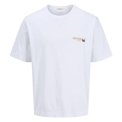 12277562-4761287 JACK & JONES Męska koszulka Joracapulco Retro Element Back Tee Ss Cn, Bright White, XL 12277562-4761287 JACK & JONES Męska koszulka Joracapulco Retro Element Back Tee Ss Cn, Bright White, XL