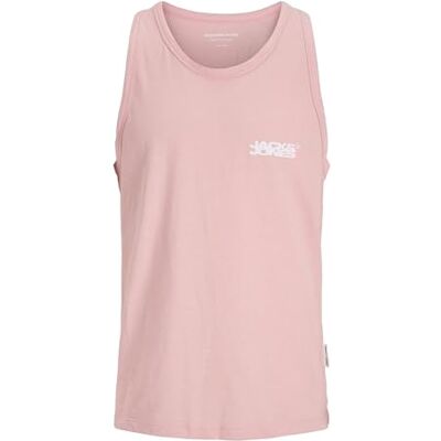 12276727-4751200 JACK & JONES Jcosago Small Logo Slub Tank Top, pink icing, S 12276727-4751200 JACK & JONES Jcosago Small Logo Slub Tank Top, pink icing, S