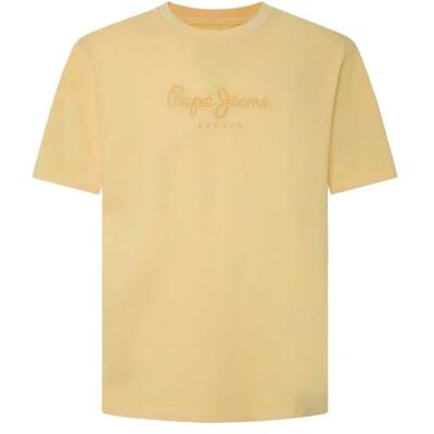PM509418 Pepe Jeans Koszulka męska Emb Eggo, Żółty (Misted Yellow), S PM509418 Pepe Jeans Koszulka męska Emb Eggo, Żółty (Misted Yellow), S