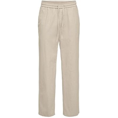 22028267 ONSSINUS Loose 0007 COT LIN Pant NOOS, Silver Lining, XS 22028267 ONSSINUS Loose 0007 COT LIN Pant NOOS, Silver Lining, XS