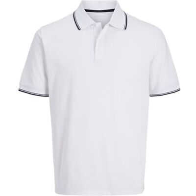 12271166-4676490 JJ REBEL Jrebzell Polo Ss Sn, biały, XL 12271166-4676490 JJ REBEL Jrebzell Polo Ss Sn, biały, XL
