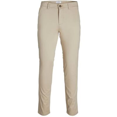 12150160 Mêskie spodnie Chino z kolekcji JACK & JONES, o dopasowanym kroju slim fit, elastyczne spodnie sto¿kowate JJPANTALONY JJBOWIE, Colours:Beige, Pant Size:30W / 34L, D³ugo¶æ nogi:L34 12150160 Mêskie spodnie Chino z kolekcji JACK & JONES, o dopasowanym kroju slim fit, elastyczne spodnie sto¿kowate JJPANTALONY JJBOWIE, Colours:Beige, Pant Size:30W / 34L, D³ugo¶æ nogi:L34