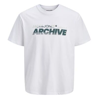 12288103-4889366 JACK & JONES Jjbrat Tee SS Crew Neck, Bright White, L 12288103-4889366 JACK & JONES Jjbrat Tee SS Crew Neck, Bright White, L