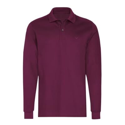 627651 TRIGEMA Koszulka polo z długim rękawem ze ściągaczami, sangria, L 627651 TRIGEMA Koszulka polo z długim rękawem ze ściągaczami, sangria, L