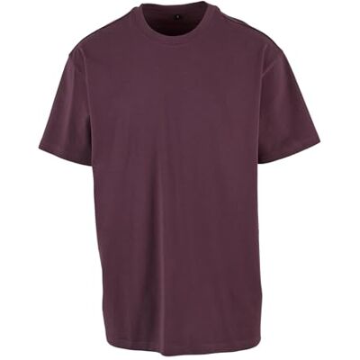 BY102 Build Your Brand Męski T-shirt Heavy Oversize Tee, Basic T-shirt dla mężczyzn, oversized fit, bawełna, rozmiary XS-5XL, Plumpurple, M BY102 Build Your Brand Męski T-shirt Heavy Oversize Tee, Basic T-shirt dla mężczyzn, oversized fit, bawełna, rozmiary XS-5XL, Plumpurple, M