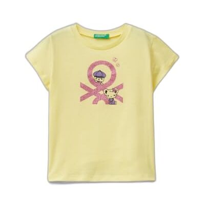 3I1XG10D6 United Colors of Benetton T-shirt, Żółty 05g, 2 anni 3I1XG10D6 United Colors of Benetton T-shirt, Żółty 05g, 2 anni