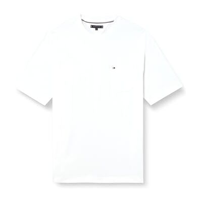 MW0MW39104 Tommy Hilfiger Koszulka męska S/S, biały, XXL MW0MW39104 Tommy Hilfiger Koszulka męska S/S, biały, XXL