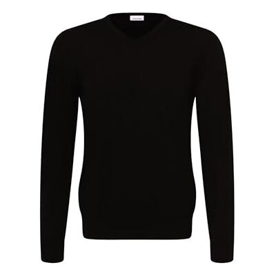 251590 Seidensticker Męska koszulka polo Piquè Sweter Sweter z dzianiny Regular Fit Łatwy do prasowania Kołnierz polo Bawełna, Czarny (), S 251590 Seidensticker Męska koszulka polo Piquè Sweter Sweter z dzianiny Regular Fit Łatwy do prasowania Kołnierz polo Bawełna, Czarny (), S