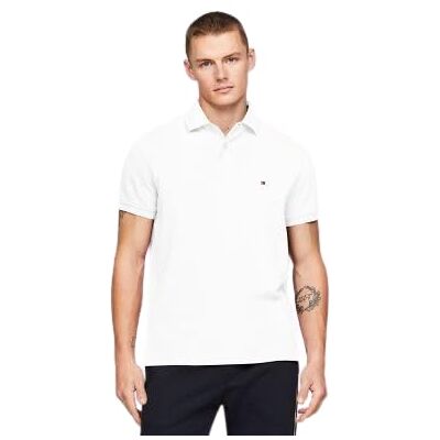 MW32064-403 Tommy Hilfiger Męskie koszulki polo z krótkim rękawem o klasycznym kroju ze stretchem i organiczną bawełną pique, Pustynne niebo, XXL MW32064-403 Tommy Hilfiger Męskie koszulki polo z krótkim rękawem o klasycznym kroju ze stretchem i organiczną bawełną pique, Pustynne niebo, XXL