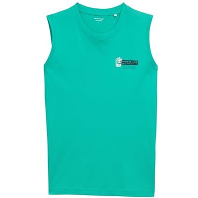 1046749 TOM TAILOR Męski tank top z nadrukiem, 11137 Peacock Green, S 1046749 TOM TAILOR Męski tank top z nadrukiem, 11137 Peacock Green, S