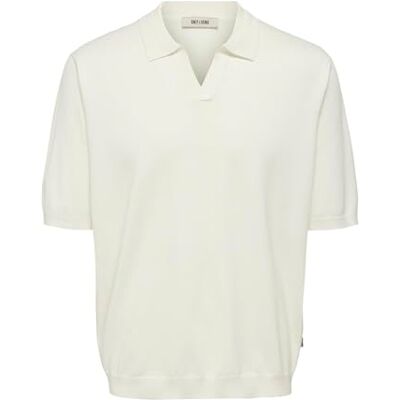 22036158-4880714 ONLY & SONS Onswyler Life RLX 12 SS Split Knit Noos, Cloud Dancer, M 22036158-4880714 ONLY & SONS Onswyler Life RLX 12 SS Split Knit Noos, Cloud Dancer, M