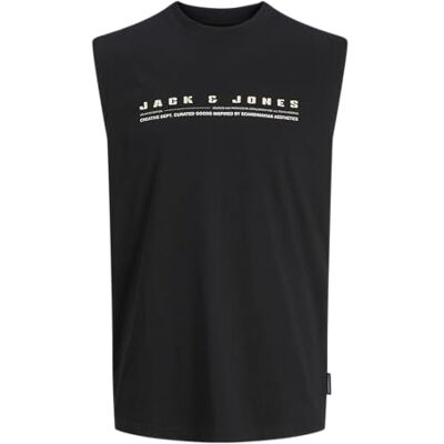 12274740-4720482 Jcorecharge Front Branding Tank Top, czarny, S 12274740-4720482 Jcorecharge Front Branding Tank Top, czarny, S