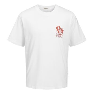 12277278-4758740 JACK & JONES Jorbellagio Collage Tee SS Crew Neck męska koszulka kolaż, Bright White, L 12277278-4758740 JACK & JONES Jorbellagio Collage Tee SS Crew Neck męska koszulka kolaż, Bright White, L