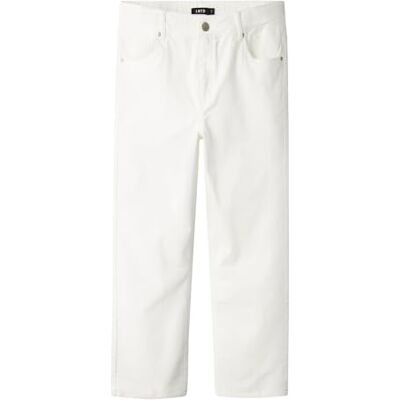 13238303-4664066 Lmtd Nlmtazza TWI Dad Straight Pant Noos, Bright White, 140 13238303-4664066 Lmtd Nlmtazza TWI Dad Straight Pant Noos, Bright White, 140