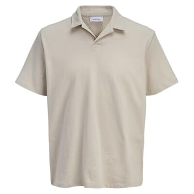 12288359-4894992 JACK & JONES Jjdevin Daytona Structure Resort Polo SS, Moonbeam, S 12288359-4894992 JACK & JONES Jjdevin Daytona Structure Resort Polo SS, Moonbeam, S