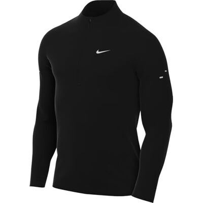 HV2180-010 Nike Stride Dri-Fit Midlayer top do biegania z zamkiem błyskawicznym dla mężczyzn, czarny/odblaskowy srebrny, , XL HV2180-010 Nike Stride Dri-Fit Midlayer top do biegania z zamkiem błyskawicznym dla mężczyzn, czarny/odblaskowy srebrny, , XL