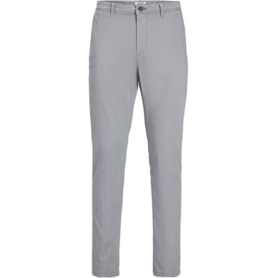 12150148 JACK & JONES Męskie spodnie chinosy, slim fit, spodnie chinosy, Ultimate Grey, 30W / 34L 12150148 JACK & JONES Męskie spodnie chinosy, slim fit, spodnie chinosy, Ultimate Grey, 30W / 34L