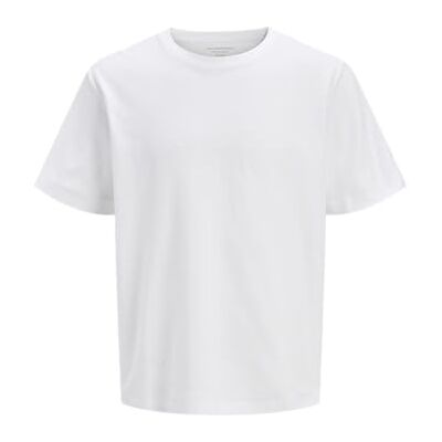 12273109-4702817 Jack & Jones Jorsplit Twill Tee SS Crew Neck, Bright White, L 12273109-4702817 Jack & Jones Jorsplit Twill Tee SS Crew Neck, Bright White, L