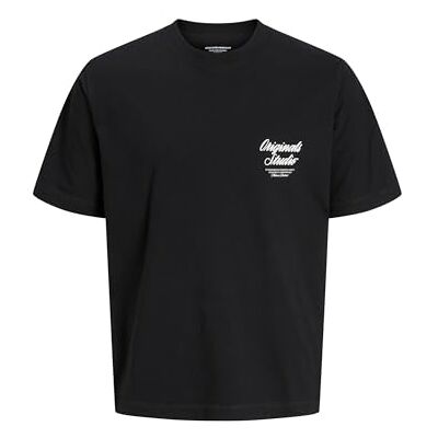 12282898-4824996 JACK & JONES Jornorrebro Typo Tee SS Crew Neck Noos, czarny, XL 12282898-4824996 JACK & JONES Jornorrebro Typo Tee SS Crew Neck Noos, czarny, XL