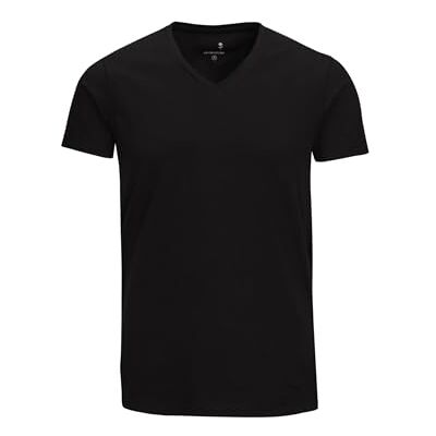 01.242491 Seidensticker Męski t-shirt z krótkim rękawem, dekolt w serek, czarny, XL, czarny, XL 01.242491 Seidensticker Męski t-shirt z krótkim rękawem, dekolt w serek, czarny, XL, czarny, XL