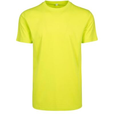 BY004 Build Your Brand Men -T-Shirt Round Neck Frozen Yellow 3Xl BY004 Build Your Brand Men -T-Shirt Round Neck Frozen Yellow 3Xl