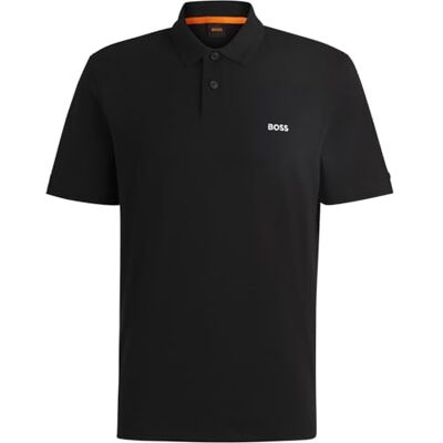 50520109 BOSS Męska koszulka polo Pe_Interlock, czarny (Black1), 3XL 50520109 BOSS Męska koszulka polo Pe_Interlock, czarny (Black1), 3XL
