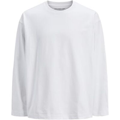 12273152-4703111 Jack & Jones Jcoblanks Heavy Tee Ls Crew Neck, Bright White, L 12273152-4703111 Jack & Jones Jcoblanks Heavy Tee Ls Crew Neck, Bright White, L