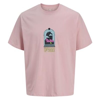 12278394-4771266 JACK & JONES Koszulka męska Jorwiser Ss Crew Neck Tg, Tickled Pink, S 12278394-4771266 JACK & JONES Koszulka męska Jorwiser Ss Crew Neck Tg, Tickled Pink, S