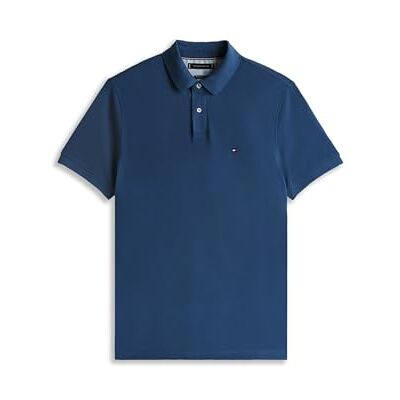 MW0MW17770DBZM Tommy Hilfiger Męska koszulka polo CORE 1985 Regular MW0MW17770, S/S Polo, niebieska, M, Niebieski (Morze Egejskie), M MW0MW17770DBZM Tommy Hilfiger Męska koszulka polo CORE 1985 Regular MW0MW17770, S/S Polo, niebieska, M, Niebieski (Morze Egejskie), M